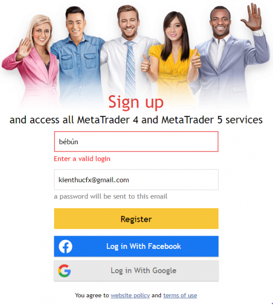 Cách đăng ký tài khoản trên mql5.com