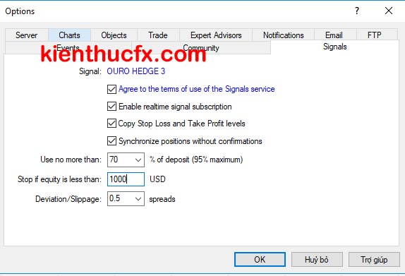 Cách sao chép tín hiệu trên MT4/MT5