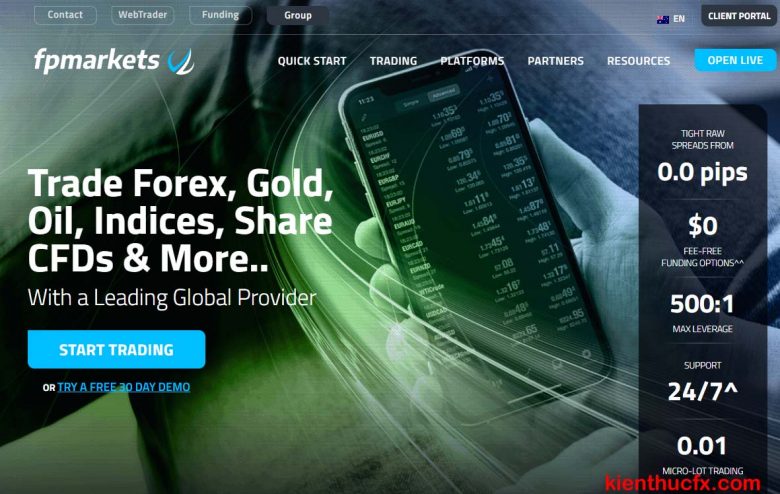 Hướng dẫn mở tài khoản sàn FP Markets