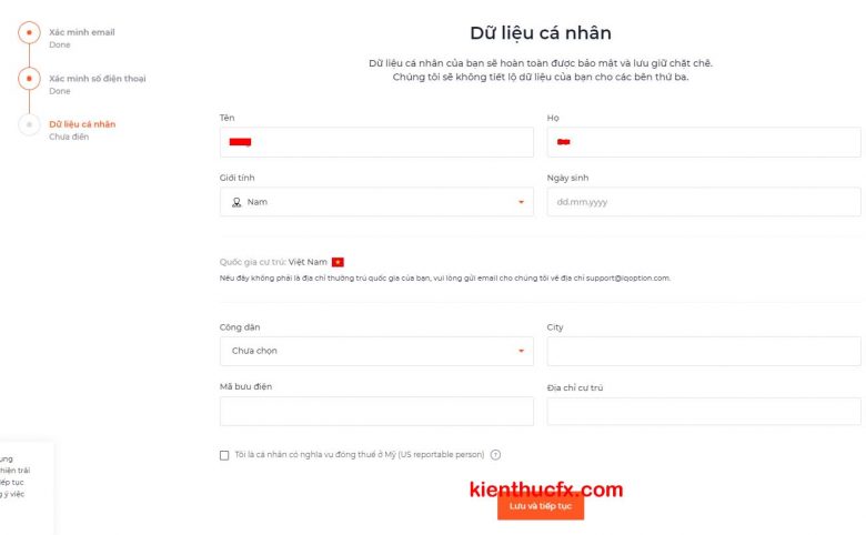 Hướng dẫn mở tài khoản sàn IQ Option