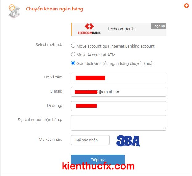 Hướng dẫn nạp tiền sàn FP Markets