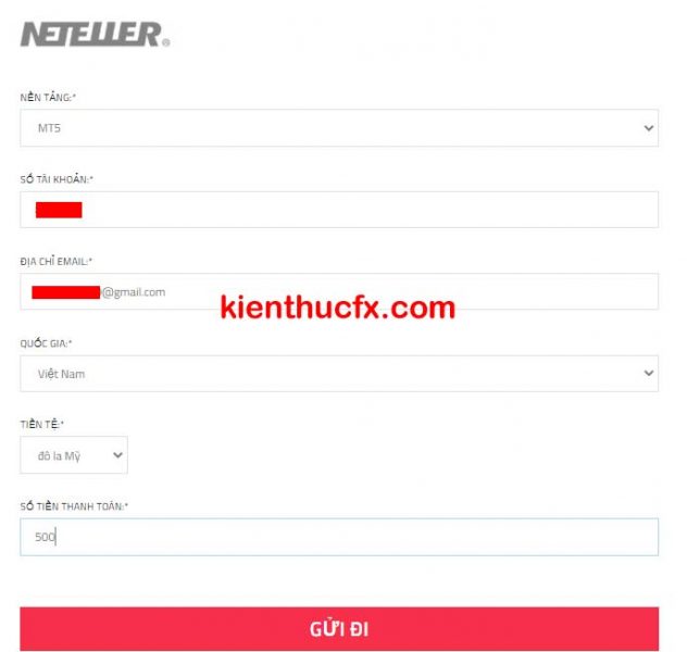 Hướng dẫn nạp tiền sàn FP Markets