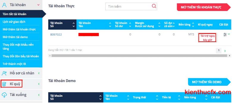 Hướng dẫn nạp tiền sàn FP Markets