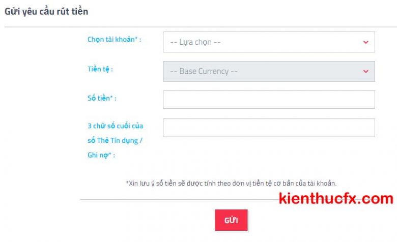Hướng dẫn rút tiền sàn FP Markets