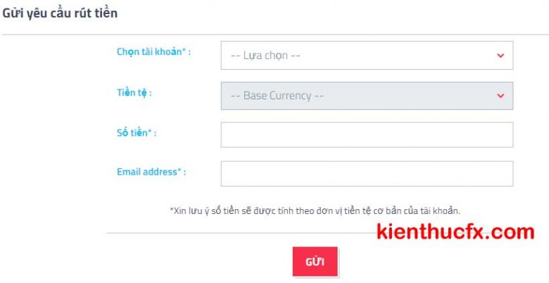 Hướng dẫn rút tiền sàn FP Markets