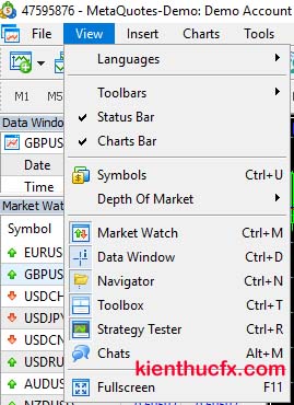 Hướng dẫn sử dụng MT5
