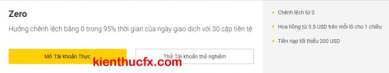 Tài khoản sàn Exness