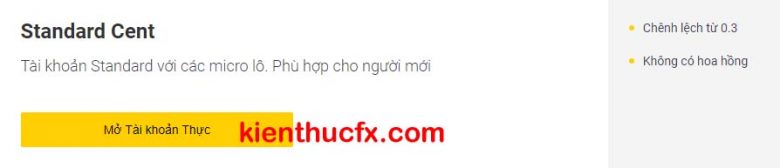 Tài khoản sàn Exness