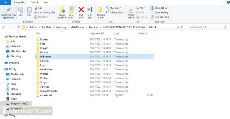 Hướng dẫn cài indicator vào MT4