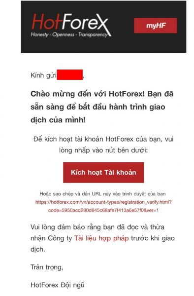 Hướng dẫn mở tài khoản sàn HotForex
