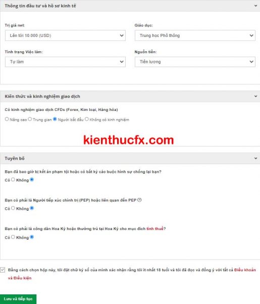 Hướng dẫn mở tài khoản sàn HotForex