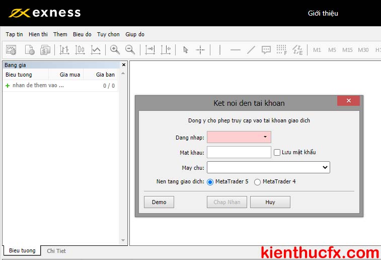 Hướng dẫn trade Bitcoin sàn Exness