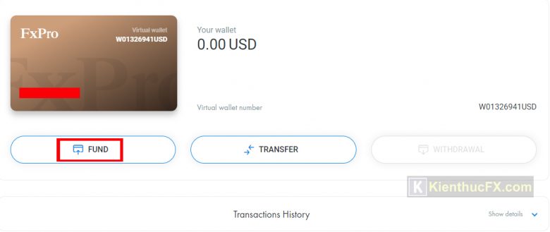 Hướng dẫn nạp tiền sàn FxPro